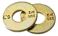 Picture of Brighton Best 448016 3/4" L-9 Sae Tension Flatwasher 3/4" Alloy Zinc-Yellow Cr+3 (U.S.A.)